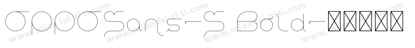 OPPOSans-S Bold字体转换